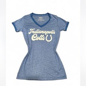 Majestic Blue Indianapolis Colts V-Neck Tee